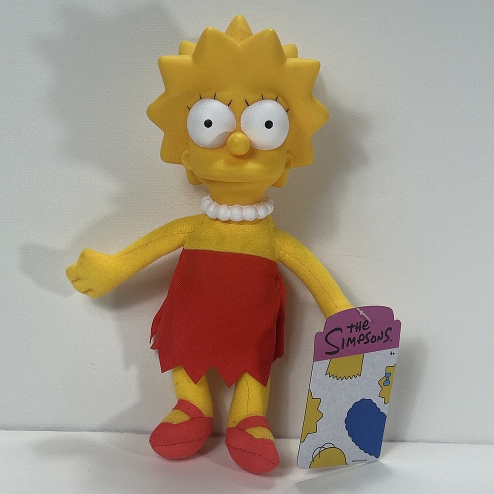 The Simpsons Lisa‎ Simpson 10inch Plush Doll NEW 2024 Jakks Pacific  NWT